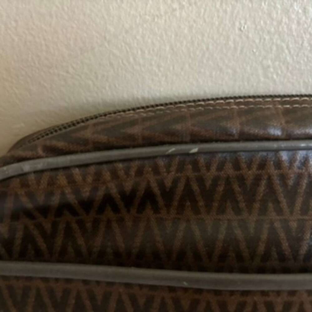Mario Valentino‎ Clutch Bag Brown PVC - Picture 2 of 16